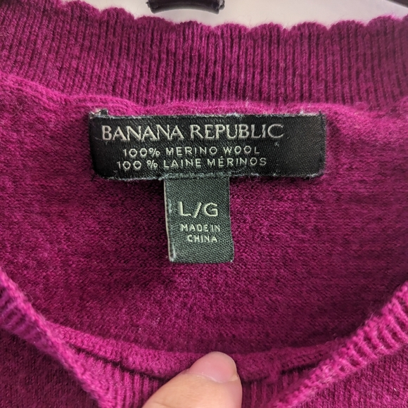 **PULLED** 🎉3/$50🎉 Banana Republic Merino Wool Sweater - Picture 5 of 6